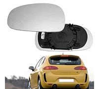 HSYJZSMY Vetro Specchietto Retrovisore Riscaldato per Seat Leon 2005-2009,Sinistro Destro Lato Esterno Specchietto Retrovisore Esterno Auto Sostituzione Accessories,Left