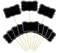 HSYTEK 24 lavagne per stuzzicadenti, targhette per scrivere, accessori per buffet, bandierine per etichette per feste, prezzi, decorazioni per cupcake, panini, scritte