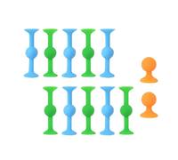 HSYWSH 12 Pezzi Freccette Ventosa Freccette Gioco Blocchi Costruzione Silicone Ventosa Giocattoli Sensoriali Antistress Giocattoli Gioco di Freccette Interattivo a Ventosa Educativi