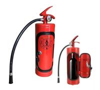HSYWSH Mini Estintore, Estintore Mini Bar, novità Estintore Minibar per Amorevole Vigile del Fuoco, Regalo di Minibar in Metallo Fatto a Mano, Vino Scatole di Stoccaggio (Rosso A)