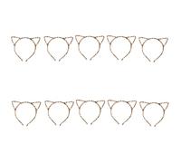 Hsyzygian 10 cerchietti per capelli con orecchie da gatto, per donne e ragazze, per cosplay, compleanni, feste di Natale, raccolte e costumi