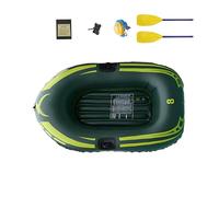 Hsyzygian Canoa gonfiabile portatile in PVC per bambini divertimento all'aperto include strumento di gonfiaggio remi e set di riparazione piscina barche