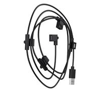 Hsyzygian Cavo di prolunga USB a 5 porte 240 cm multi-dispositivo per ventola lampada LED 5 V piccola elettronica cavo di prolunga solo alimentazione USB