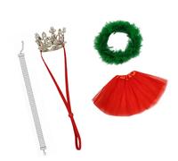 Hsyzygian Costume da oche in tessuto da 58 cm, con corone e gonna, per decorazione esterna, giardino, portico, interni, decorazione per oche esterne, per portico