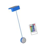 Hsyzygian Luminosa luce subacquea ad energia solare con batteria da 1500 mAh e facile installazione per quasi tutti i tipi di piscine per fontane a terra, perfetta per il nuoto notturno