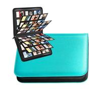 Hsyzygian Spazioso raccoglitore per carte collezionabili a 9 tasche con chiusura sicura per conservare in modo sicuro 360 carte in pelle PU premium collezione permanente di carte