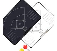 Hsyzygian Tavola di coaching da 40,6 cm per pianificazione della strategia di gioco, portatile, marcature e cancellazioni a secco, superfici per allenatori di basket