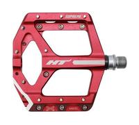 HT Componenti ANS10 Alluminio Plateau Piatto MTB Mountain Bike Pedali Rosso