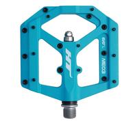 HT Componenti, ME03 EVO+, Pedali Piattaforma, Corpo: Alluminio, Mandrino: Cr-Mo, 9/16'', Blu, Coppia