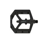 Ht components me03 evo stealth black flat pedal pair