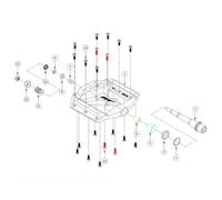 HT Components Ae03 Evo Pedali Rosso, Taglia Unica