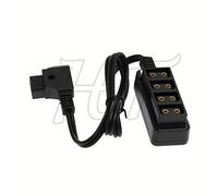 HT D-tap Power Splitter Box 4 porte 1x maschio a 4x femmina P-tap cavo adattatore 24" per V-Lock Gold Mount batteria