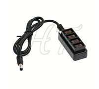 HT DC Barrel D-tap 4 porte 4-Way Power Splitter Adapter 5,5 * 2,5 mm spina a 4 femmina P-tap 61 cm