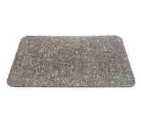 HT F & S Aqua-Stop Zerbino di Alta qualità Resistente e Lavabile in Lavatrice a 30 Gradi, 60x100 cm Colore Granito Fabbricato in Europa.