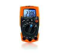 HT-Instruments estremamente robusto multimetro digitale TRMS fino a 600 V AC/DC con integrato LED Lampada, 1 pezzi, Iron Meter.