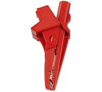 HT-Instruments Spina Banane 5004-IECR Banana Femmina, Femmina 4 mm, spina 4 mm, Pinza Crocodile Cat III 1000 V Rosso 1 pz