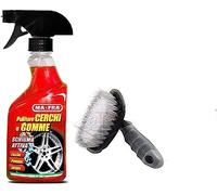 HT Kit MAFRA pulitore Cerchi e GOMME + Spazzola per Cerchioni Ruote Lucida Auto