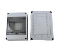 HT per scatola di distribuzione impermeabile IP65 per uso esterno, scatola dei fusibili su guida DIN a 5 moduli con copertura trasparente in PC, custodia ABS,