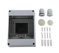 HT - Scatola di distribuzione a 5 moduli IP65, impermeabile, per esterni, in ABS, con copertura trasparente in policarbonato, 160 x 120 x 93 mm