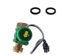 Ht120 - Interruttore di flusso d'acqua, 120 W, 220 V, 1 A, interruttore elettronico di controllo del flusso per attivazione automatica, corpo in rame con filettatura G3/4 -20 °C per 85 °C, compatibile