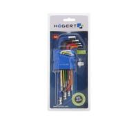 HT1W806 set di chiavi esagonali, sferiche lunghe 9 pz. TECNICA HÖGERT