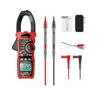 HT208A/D AC/DC Pinza Amperometrica Digitale Multimetro Amperimetrica Vero Capacità Ad Alta Precisione NCV Ohm Hz Tester Lettura Rapida Accurata Facile(HT208A AC 1000A)