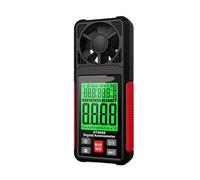 HT605S Anemometro digitale Flusso d'aria Misuratore di velocità del vento Retroilluminazione LCD Professionale 3 in 1 Termometro Igrometro