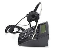 HT800 Call Center Telefono cablato con microfono omnidirezionale Auricolare per ufficio e casa Plug Play 330 Braccio girevole Morbido Confortevole Padiglioni auricolari Volume regolabile Materiale ABS