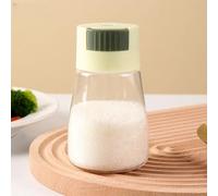 HTAJDEPA Barattolo di plastica quantitativo per condimenti da cucina, per il controllo del sale, per condimenti, per uso domestico, 2 pezzi