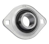 HTB SBPFL 205 Cuscinetto flangiato Lamiera d'acciaio Ø foro 25 mm Distanza tra