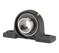 HTB UCP 206 Cuscinetto con supporto ritto Ghisa Ø foro 30 mm Distanza tra i fo
