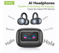 【HTC NE54】 Auricolari Bluetooth V6.0 Traduttore AI Schermo LCD Auricolari OWS Cuffie con clip per l'orecchio Cuffie wireless Riduzione del rumore