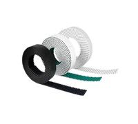 HTD 3M PU Open End Timing Belt 20M Length 6-30mm Width 3mm Pitch(Black,30mm)
