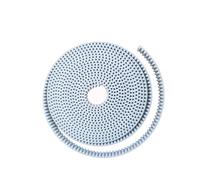 HTD5M Cinghia dentata Aperta PU Bianca Larghezza 12 15 20mm Poliuretano con Anima in Acciaio HTD 5M Passo Aperto 5mm Puleggia 5M-15mm (Size : 4 Meters, Color : 12mm)