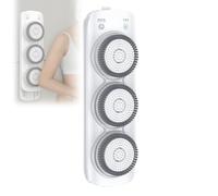 HTDRE Brosse corporelle électrique pour Le Dos, brosse murale avec poils Doux, brosse de Douche Rechargeable pour nettoyer, exfolier et Masser, avec Trois têtes de brosse rotatives.