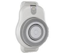 HTDRE Brosse de Dos murale rotative automatique à 360°, brosse de Bain électrique, 2 vitesses, Grande tête de brosse de 18 cm, pour la Douche, nettoyage en profondeur
