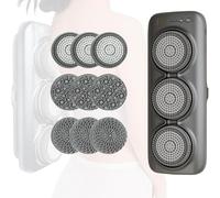 HTDRE Brosse de Douche murale pour Le Dos, brosse de Bain électrique, Rotation automatique à 360°, 3 vitesses, brosse exfoliante pour la Douche