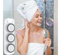 HTDRE Brosse Dorsale de Douche, brosse Dorsale électrique murale, Trois vitesses réglables, Conception à Bouton de changement de Vitesse, pour Le Bain, Le nettoyage, l'exfoliation et Le Massage.