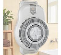 HTDRE Brosse Dorsale murale, brosse Dorsale de Douche murale à 3 vitesses, Rotation automatique à 360°, réglable en Hauteur, pour Une Exfoliation et Un nettoyage en profondeur Sous la Douche (Blanc)
