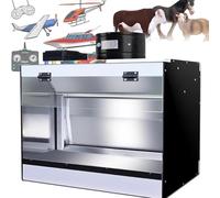 HTDRE Cabina di verniciatura Portatile con Illuminazione a LED e Sistema di Scarico a Cortina d'Acqua per progetti artistici e Artigianali Fai da Te