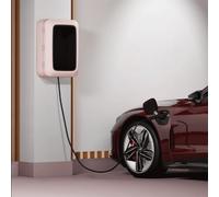 HTDRE Caja de almacenamiento con cerradura para Cable de carga de vehículos eléctricos, montada en la pared - Soporte mejorado Compatible con la mayoría de Los cargadores de vehículos eléctricos