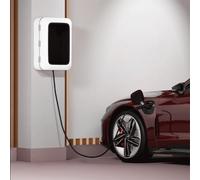 HTDRE Caja de almacenamiento con cerradura para Cable de carga de vehículos eléctricos, montada en la pared - Soporte mejorado Compatible con la mayoría de Los cargadores de vehículos eléctricos