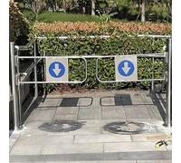 HTDRE Cancello a Battente Automatico a Molla | Porta d'ingresso pedonale in Metallo monofacciale con Accesso a 90° per supermercati, biblioteche e Negozi 200 x 100 cm