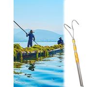 HTDRE Gancio telescopico per Barche con Pinza per Cima d'ormeggio, per la rimozione di Piante acquatiche e per facilitare l'attracco.