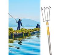 HTDRE Gancio telescopico per Barche con Pinza per Cima d'ormeggio, per la rimozione di Piante acquatiche e per facilitare l'attracco.