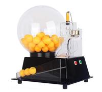 HTDRE Macchina Automatica per l'estrazione della Lotteria a 60 Palline | Set con Gabbia da Bingo Trasparente per Locali di intrattenimento | Palline in Acrilico | Divertimento ed Emozioni