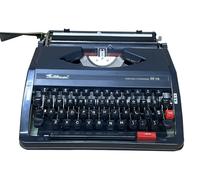 HTDRE Macchina da Scrivere Manuale Portatile Tradizionale Vecchio Stile, Macchina da Scrivere Inglese retrò, Collezione letteraria retrò, per Appunti o Lettere, Scrittura Creativa Nera