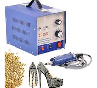 HTDRE Macchina per incastonatura di Perle, applicatore di Strass termoadesivi da 80 Pezzi/Minuto, Strumento di Fissaggio a Pressione per Perline Fai da Te, Bacchetta per incastonatura di Cristalli