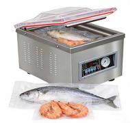 HTDRE Macchina per sottovuoto, controllata da microcomputer, in Acciaio Inossidabile, per Uso Domestico e Commerciale, conservazione efficiente degli Alimenti, Facile da Usare, Design Resistente.