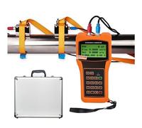HTDRE Misuratore di Portata Portatile con Morsetto e Uscita Dati, sensori TM-1 DN50-700 mm per Acqua di Mare, Alcol, Industria